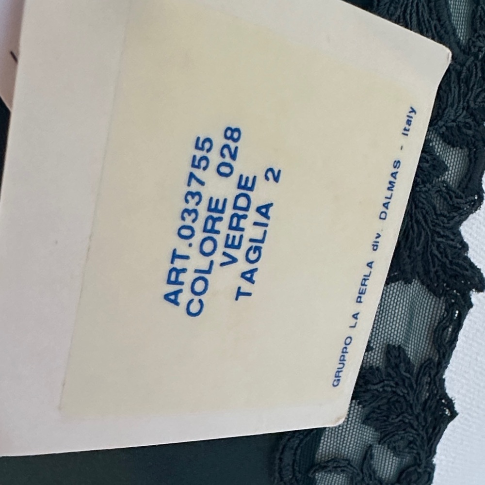 La Perla Dark Green Lace Lingerie Set - Picture 4 of 12